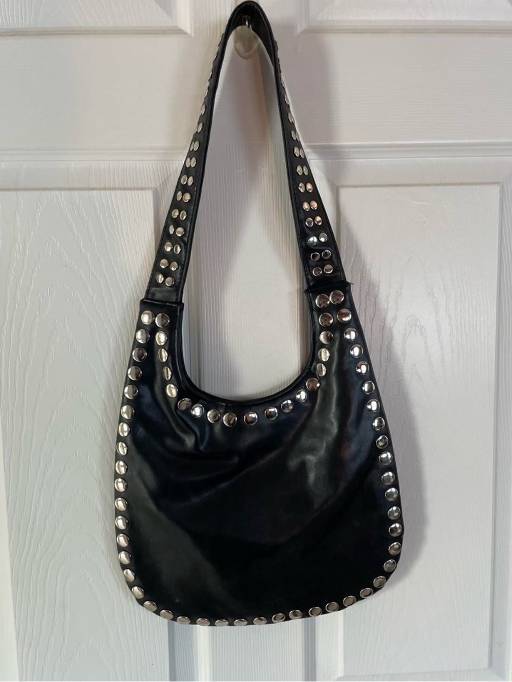 Y2K Fashion Nova black studded bag